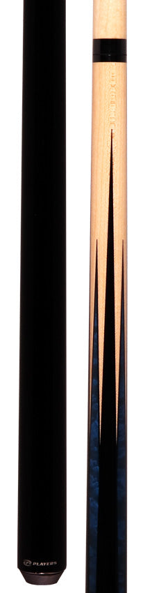 Players Sneaky Pete Series Birdseye 8 Point Black and Cobalt Play Cue - SPSP20