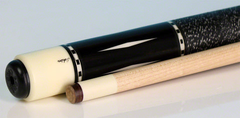 STL13 Schon Custom Cue Ebony Ivory Pool Cue - Seybert's Billiards Supply
