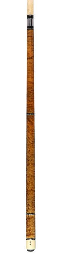 Schon STL1 Full Dark Stained Birdseye Maple Pool Cue - STL1SPBEDS2