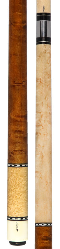 Schon STL1 Dark Stained Birdseye Maple Pool Cue - STL1SPBEDS