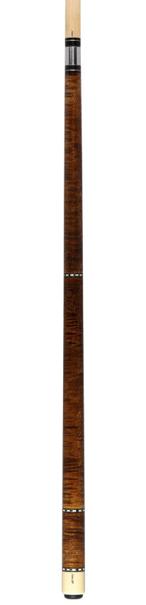 Schon STL1 Dark Stained Curly Maple Pool Cue - STL1SPCURDS2