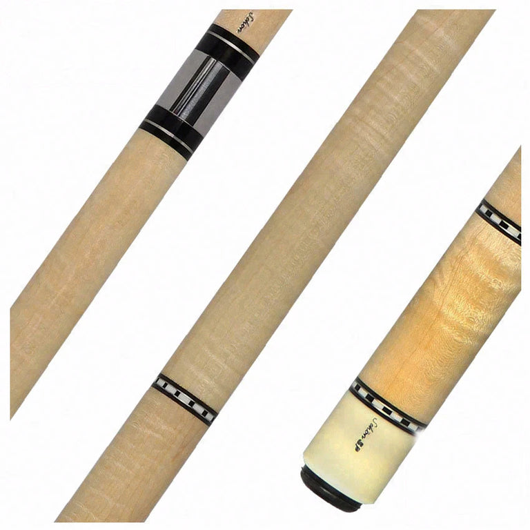 Schon STL Series Light Stained Curly Maple Pool Cue - STL1SPCURLS