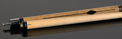 Schon Dark Stained Birdseye Maple Pool Cue - STL2DS