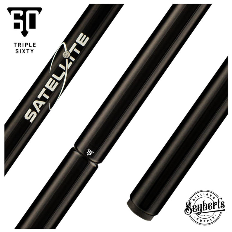 Triple 60 Satellite Carbon Fiber No Wrap Jump Cue - T60JCSATNW8