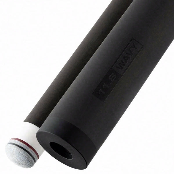 Cuetec Cynergy Mezz Wavy Joint Thick Black Collar Carbon Shaft