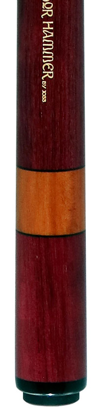 Joss Thor Hammer Purpleheart with Stained Maple Rings Break Cue - JOSTHPHOLD-DIS