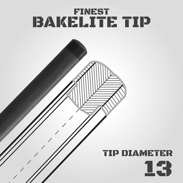 Rhino Komet II Series Charcoal Gray No Wrap Carbon Break Cue