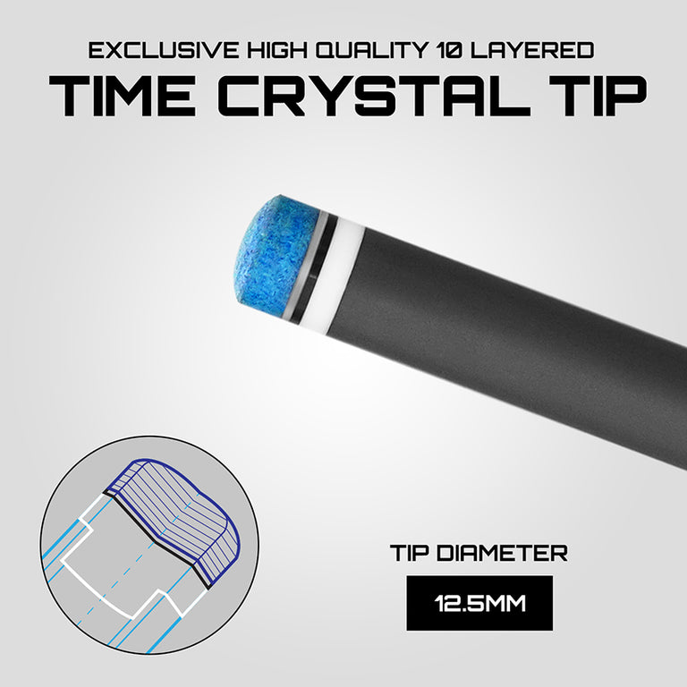 Rhino Retro Series Cocobolo Graphic Carbon Pool Cue with Embossed Lizard Wrap