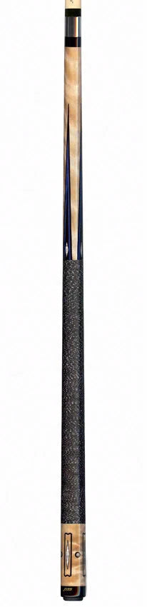 Joss Curly Maple with Blue/Black Points and Pearl Inlays Pool Cue - JC20-08
