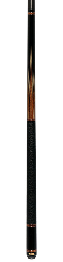 Tiger LX6 Ebony and Bocote Pool Cue with Buffalo Leather Wrap