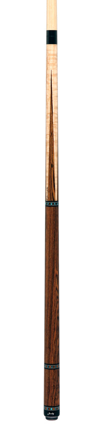 Jacoby HBV2 Series Birdseye Maple Points with Bocote Points No Wrap Pool Cue