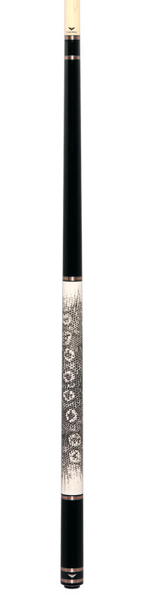Cueroc Black Galaxy 1 Dymond Ebony Wood Pool Cue with Ring-Tailed Lizard Wrap