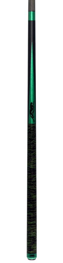 Predator SP2 Nova Limited Cue with Black/Green Impression Stacked Wrap Uni-Loc - SP2GRN1SLWIMPBKGRN