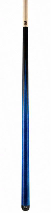 Viking Motore Series Midnight Black with 4 Blue Inlaid Points Play Cue - MT0117