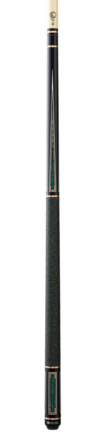 Lucasi Custom Art Deco Rose Gold & Malachite Pool Cue