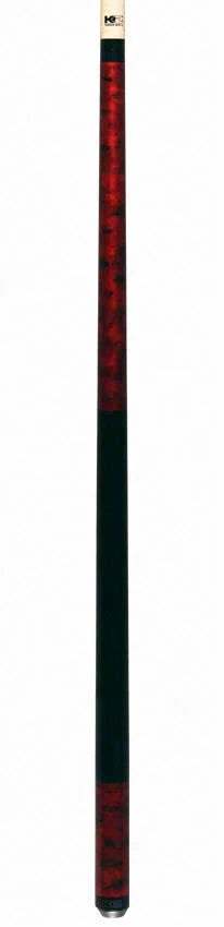 K2 Matte Red Smoke Graphic No Wrap Pool Cue with 12.5mm LD Shaft