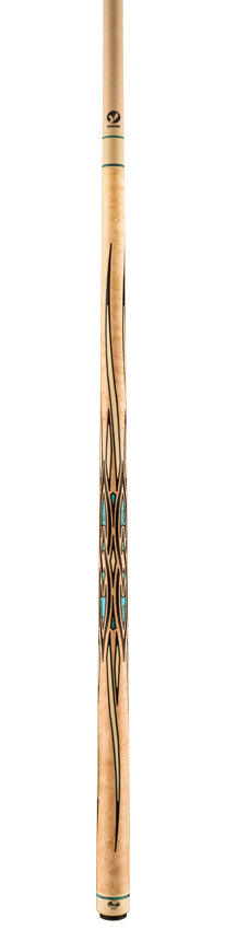 Viking HL0604 Helix Series Play Cue - Khaki Stained Birdseye Maple with 88 West African Ebony Inlays