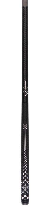 Poison VX BRK Sport Wrap Break Pool Cue - Black and Gray with Venom Carbon Shaft