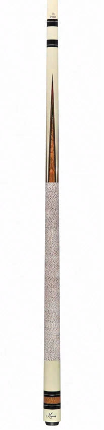 Meucci Ultra Piston 1 Imitation Ivory and Tulipwood Points Pool Cue with Pro Shaft - UP-1