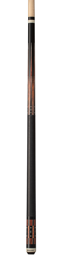 Players Black, Cocobolo, and Thuya Burl Graphic Series Pool Cue - G4144