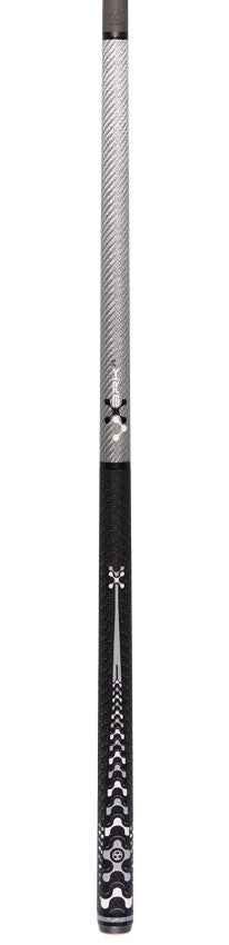 Poison VX BRKX Sport Wrap Jump/Break Pool Cue - Gray and Black with Venom Carbon Shaft