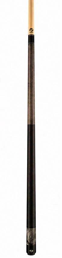 Viking Storm Series Smoke-Stained Maple with Smoke Premium Pearl Play Cue - ST0711