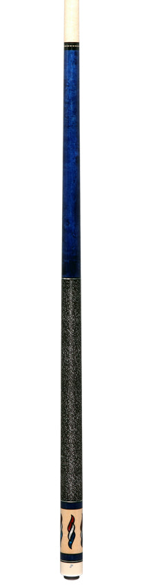 Pechauer JP T Series Blue-Stained Maple Pool Cue with Linen Wrap