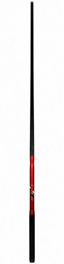 Bull Carbon Ruby Red Insane Air Jump Cue with Multi-Zone Sport Grip Wrap
