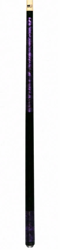 K2 Matte Purple Smoke Graphic No Wrap Pool Cue with 12.5mm LD Shaft