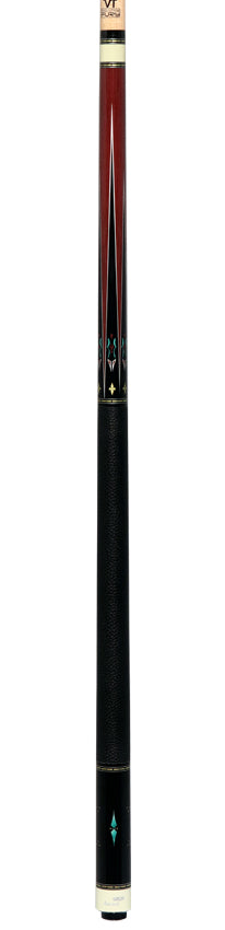 Fury Graphic Pool Cue with Pebble Grain Leather Wrap - FUVT4