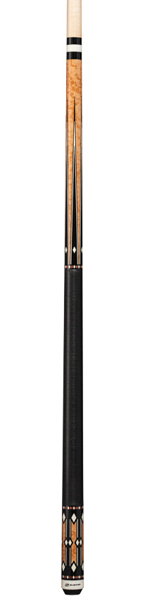 Players Light Coffee Stain with Black Points Graphic Series Pool Cue - G4142