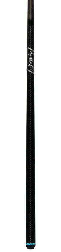 Jacoby Game Changer Series Carbon with Turquoise Ring Play Cue with 12.70mm Jacoby Black V4 Carbon Fiber Shaft