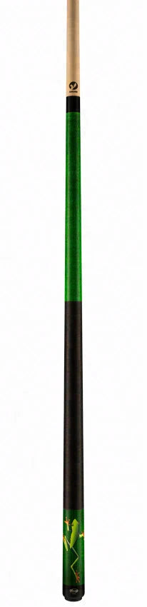 Viking De-Cues Series Emerald Stained Northwood Maple with Tree Hugger Frog Play Cue - DE0203
