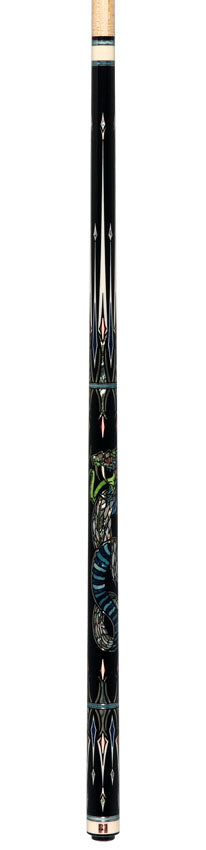 Cuelees Limited Editon Snake Pool Cue with 2 Wood Shafts - CLESNAKE