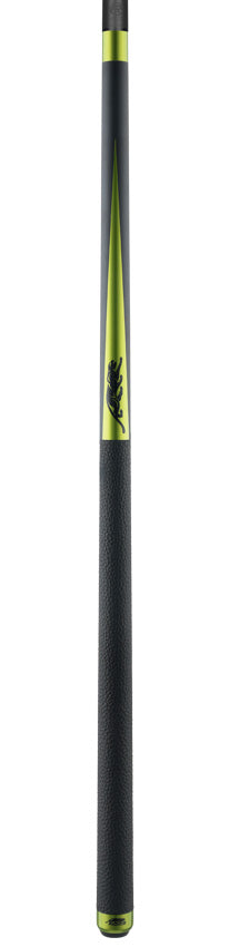 Predator Limited Edition SP2 Matte Black Forearm with Lime Green Points Pool Cue