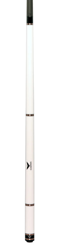 Cueroc Galaxy 2 White Colored Maple No Wrap Pool Cue with Carbon Fiber Shaft