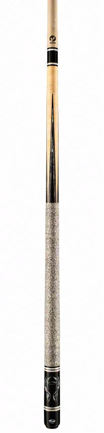 Viking Ovation Series Khaki-Stained Maple with Silver Pearl Angel Inlays Play Cue - OV0500
