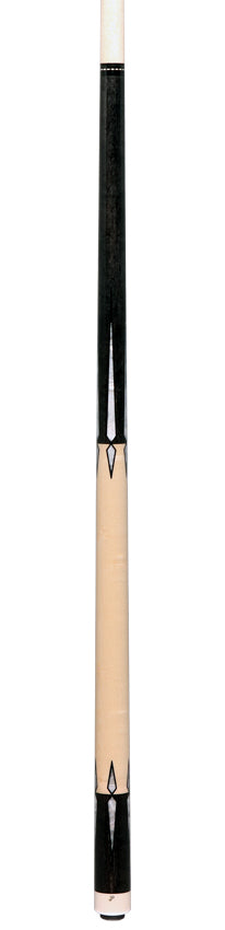 Pechauer JP T Series Carbon-Stained Maple with Sim. Ivory Points No Wrap Pool Cue