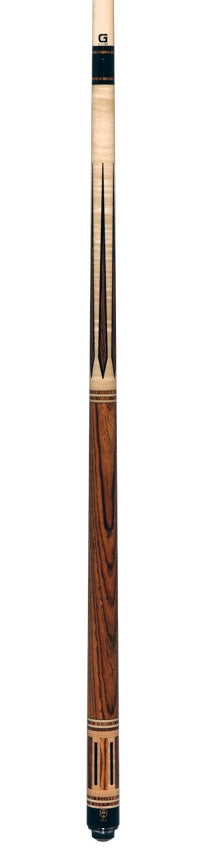 McDermott Curly Maple with Bocote and Black Urethane Inlays Cue of the Month with G-Core Shaft