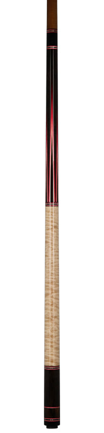 Jim Pierce Custom Cues - African Blackwood Forearm with 6 Zircote