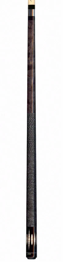 Joss Black-Stained Maple with Natural Curly Inlays Pool Cue - JC20-24