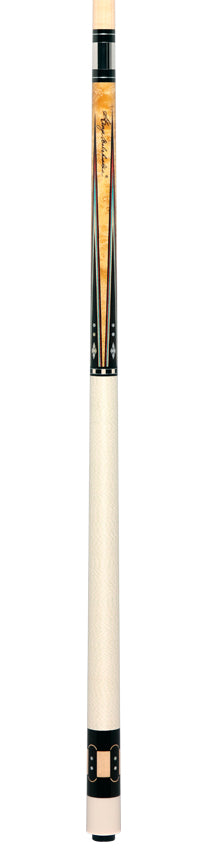 Balabushka Era Series Birdseye Maple with Ebony Points and Maple Window Inlays Pool Cue with Irish Linen Wrap