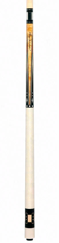 Balabushka Era Series Birdseye Maple with Ebony Points and Maple Window Inlays Pool Cue with Irish Linen Wrap