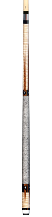 Joss Curly Maple with Lacewood Points and Pearl Inlays Pool Cue - JC2608