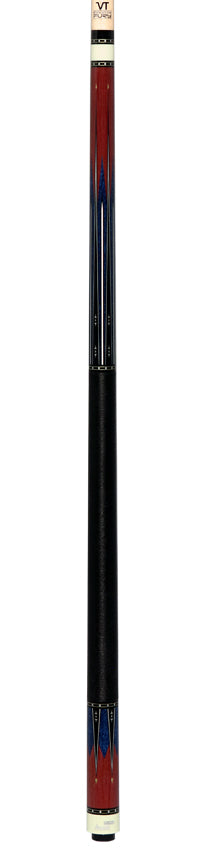 Fury Graphic Pool Cue with Pebble Grain Leather Wrap - FUVT3