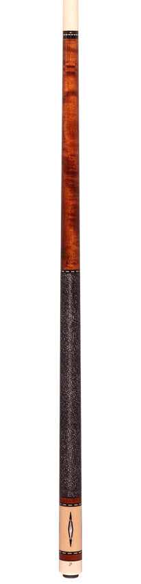 Pechauer JP T Series Chestnut-Stained Maple Pool Cue with Linen Wrap