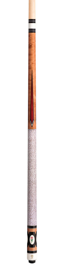 McDermott 50th Anniversary Series Birdseye Maple with Liberty Wood Points Cue with Standard Maple Shaft and Commemorative 1x1 Case