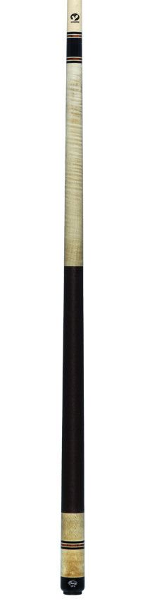 Viking OV0204 Ovaition Series Khaki-Stained Birdseye Pool Cue - Vikore Shaft