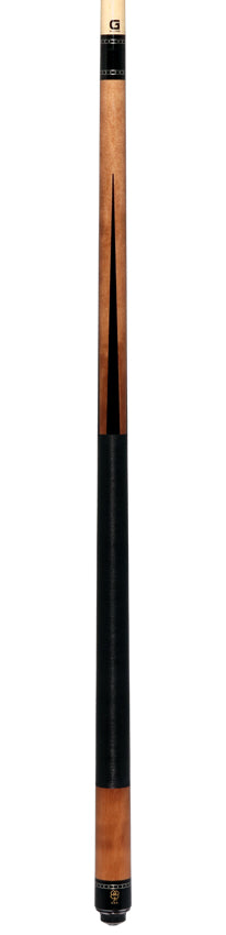 McDermott Walnut Stained Maple Forearm with Black PointsPool Cue - G333