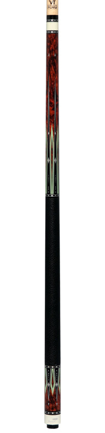 Fury Graphic Pool Cue with Pebble Grain Leather Wrap - FUVT2